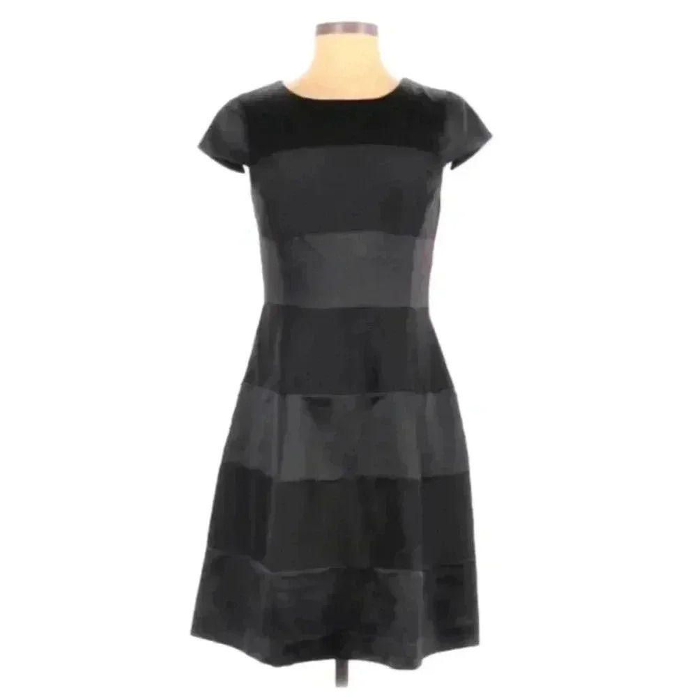 The Limited Size 6 black A line Cap sleeve dress